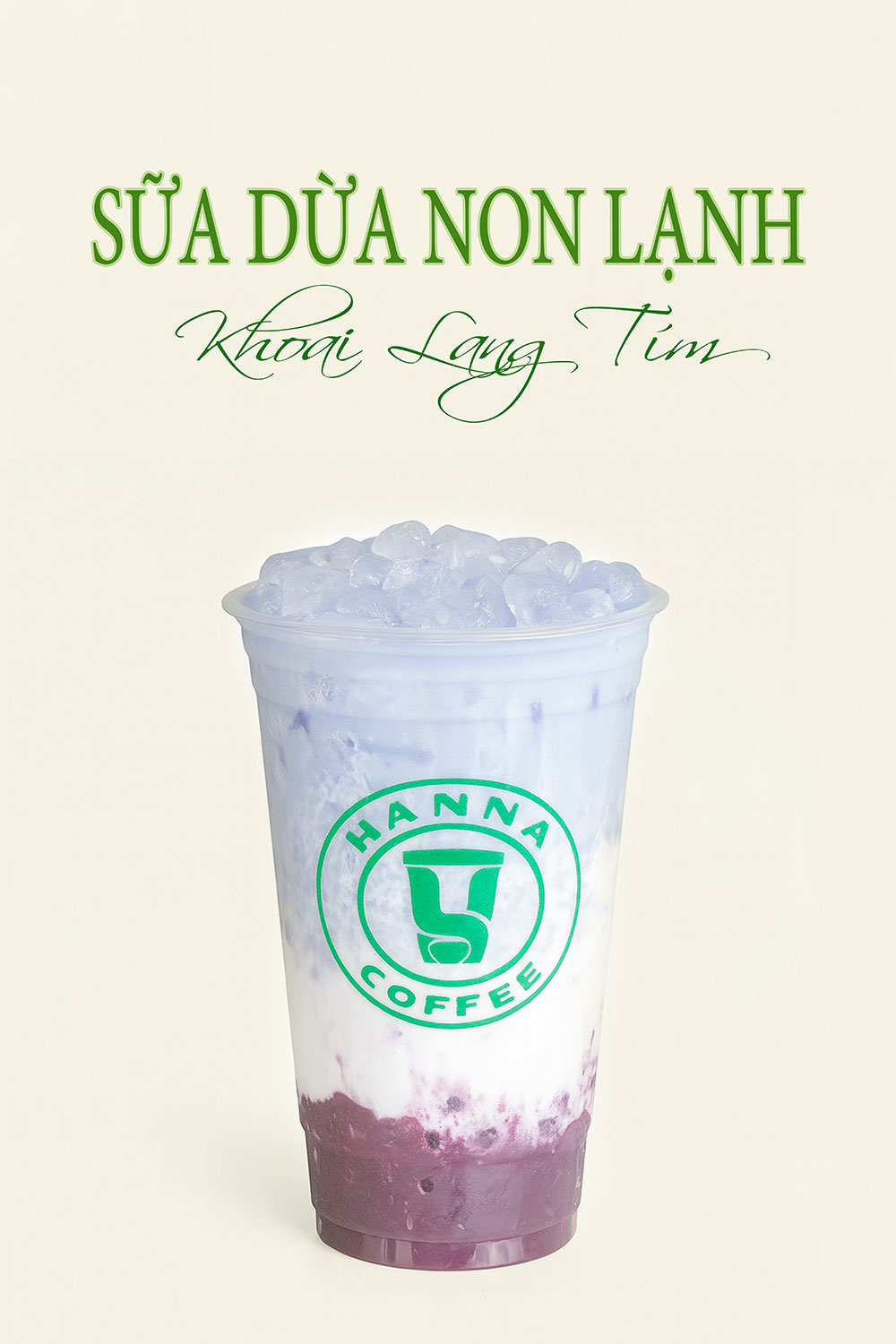 Sữa dừa non lạnh khoai lang tím